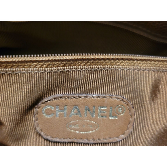 CHANEL Caviar Chain Brown Leather Women Tote 4653521 - Picture 8 of 9